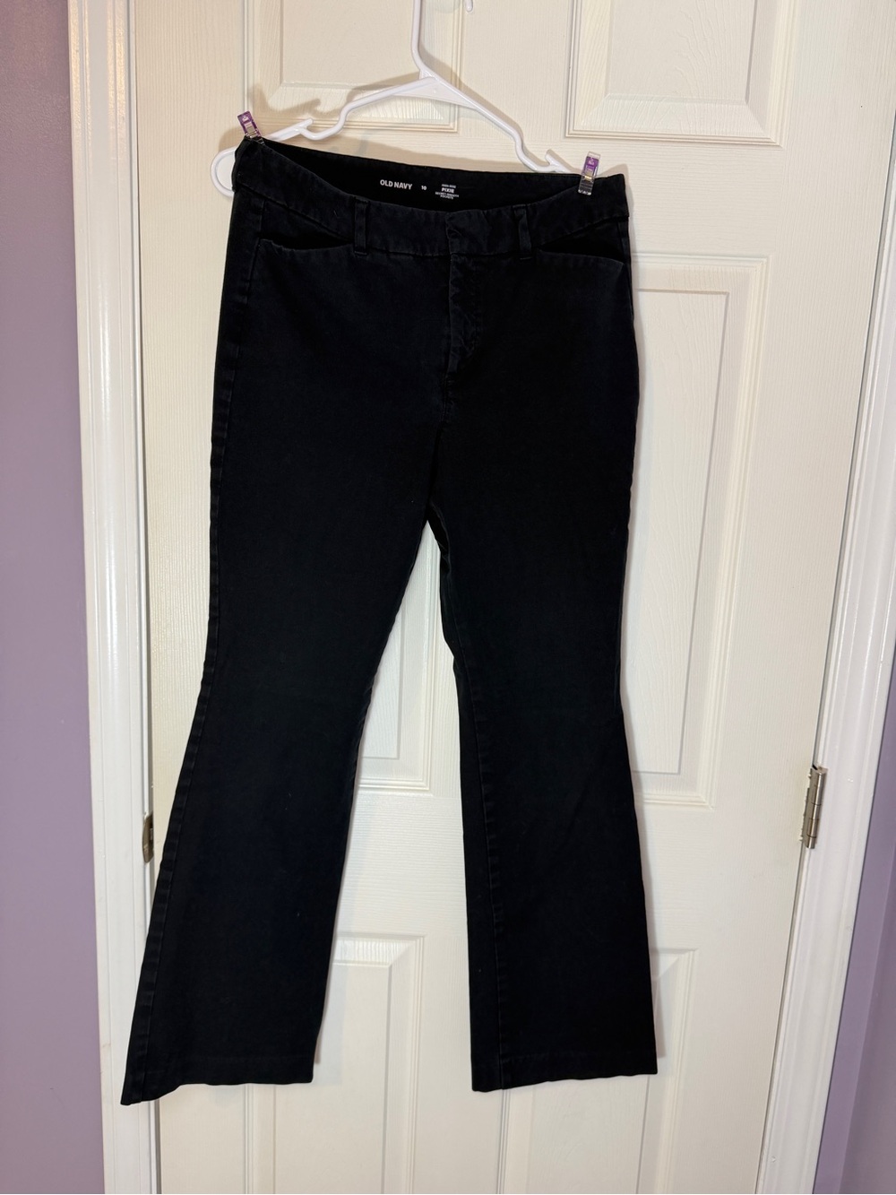 Old Navy Black Pixie Flare Pants